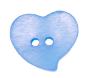 Mobile Preview: Kids button as heart made of plastic in darkblue 13 mm 0,51 inch